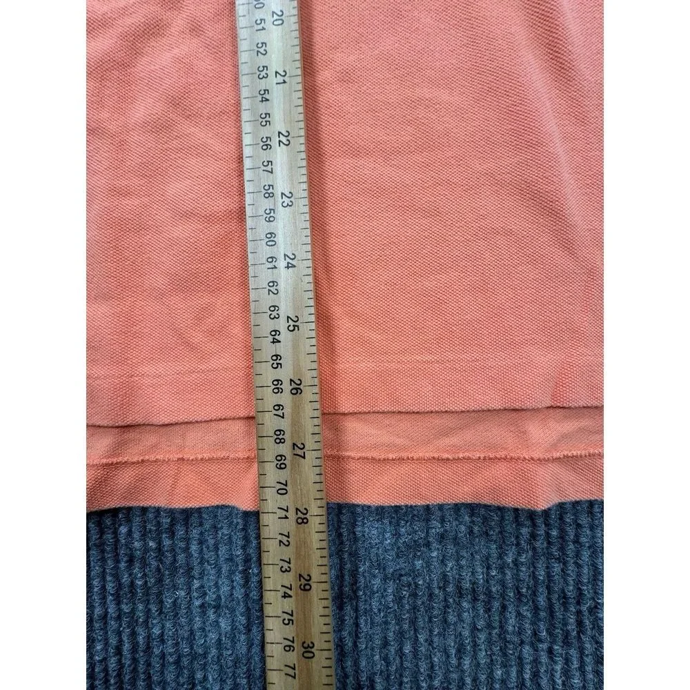 Polo Ralph Lauren Polo Men's Large Coral Orange Short Sleeve Shirt‎ Cotton